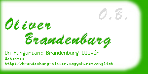 oliver brandenburg business card
